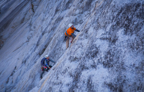 Climbers on the wall on Yosemite Trip in 2017