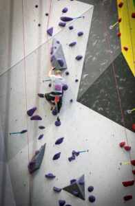Paradox athlete Tanner Jones indoor climbing