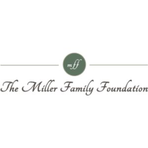 Miller Family Foundation Logo. It's written in italic style, green letters